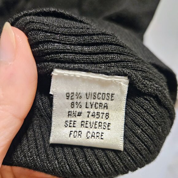 Cache Cold Shoulder Black Turtleneck Sweater - NEW - Picture 5 of 5